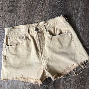 Vintage Levis 501 Button Fly Shorts